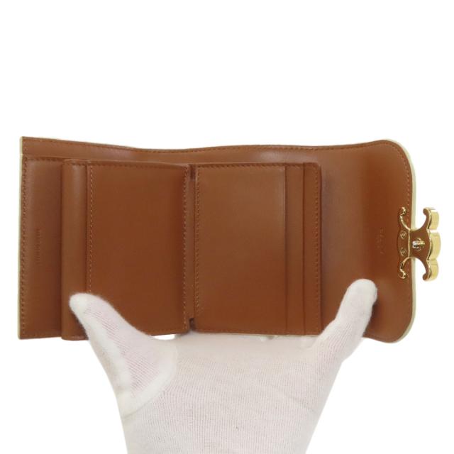 セリーヌ CELINE マカダム柄 三つ折り財布 二つ折り財布（小銭入れあり） レザー 中古_5