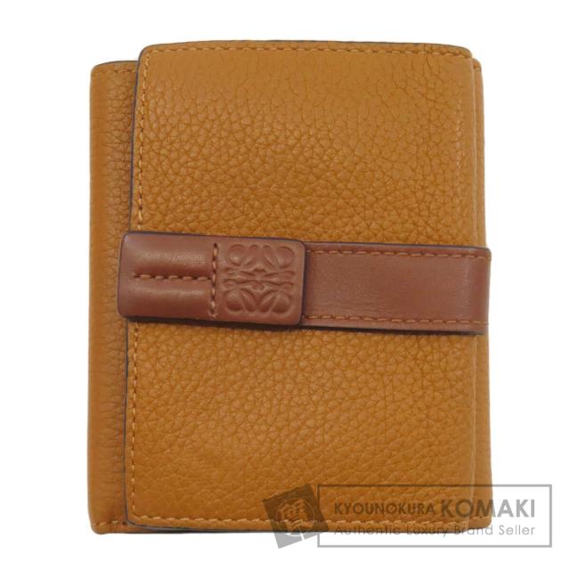 ロエベ LOEWE  バーティカル ウォレット  二つ折り財布（小銭入れあり） レザー レディース 中古