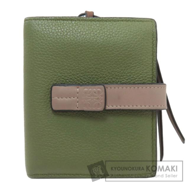 ロエベ LOEWE バーティカル 二つ折り財布（小銭入れあり） レザー レディース 中古