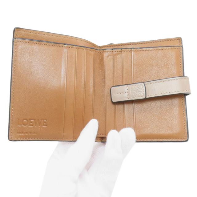 ロエベ LOEWE バーティカル 二つ折り財布（小銭入れあり） レザー レディース 中古_4