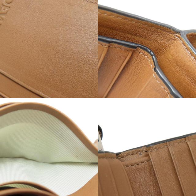 ロエベ LOEWE バーティカル 二つ折り財布（小銭入れあり） レザー レディース 中古_6