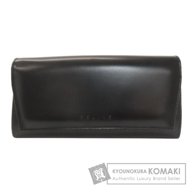 CELINE セリーヌ ロゴ 長財布（小銭入れあり） レザー レディース [中古] セリーヌ CELINE ロゴ 長財布（小銭入れあり） レザー レディース 中古
