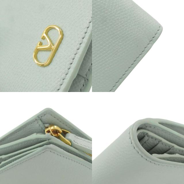 バレンティノ VALENTINO ロゴ 二つ折り財布（小銭入れあり） レザー レディース 中古_8
