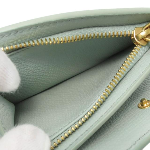 バレンティノ VALENTINO ロゴ 二つ折り財布（小銭入れあり） レザー レディース 中古_6