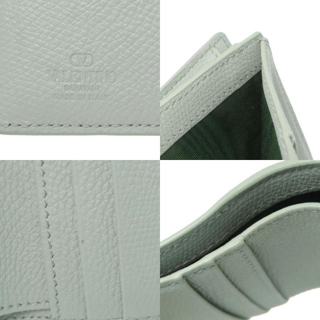 バレンティノ VALENTINO ロゴ 二つ折り財布（小銭入れあり） レザー レディース 中古_7