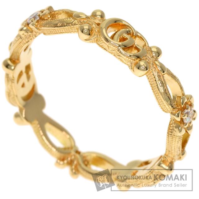 グッチ GUCCI フローラ ダイヤモンド #13 リング・指輪 K18イエローゴールド レディース 中古