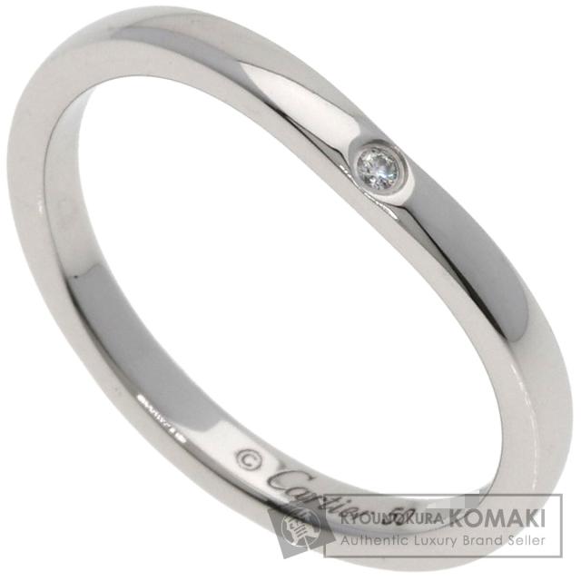 カルティエ CARTIER  バレリーナ カーブ 3P ダイヤモンド #50  リング・指輪 プラチナPT950 中古