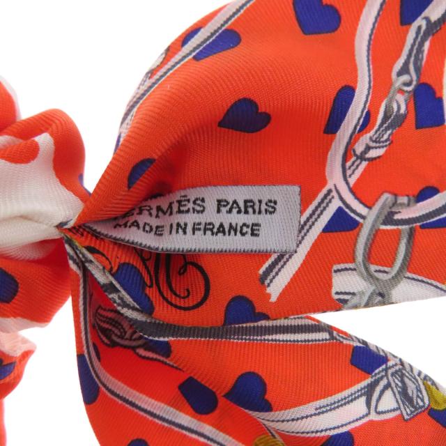 エルメス HERMES  シュシュ ベッラ  ヘアアクセサリー シルク レディース  中古_4