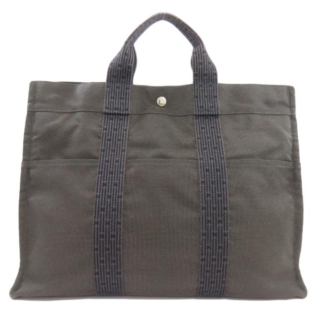 エルメス HERMES エールラインMM ハンドバッグ キャンバス レディース 中古_1