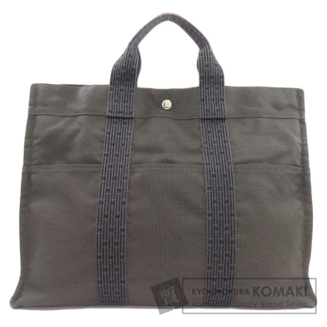 エルメス HERMES エールラインMM ハンドバッグ キャンバス レディース 中古