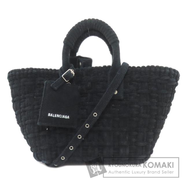 バレンシアガ BALENCIAGA 671342 ビストロ XS 2WAY ハンドバッグ パイル レディース 中古