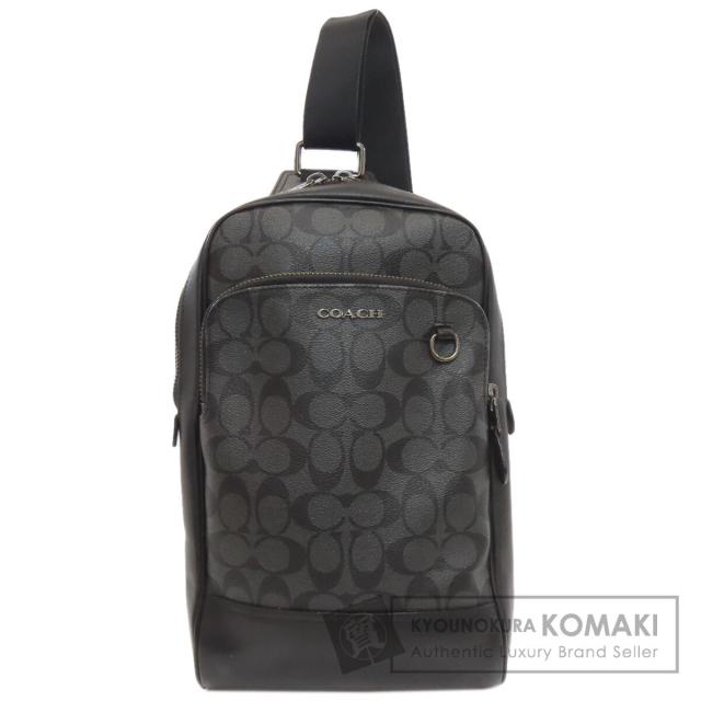 コーチ COACH 89937  イーサン パック シグネチャー  ボディバッグ PVC レディース  中古
