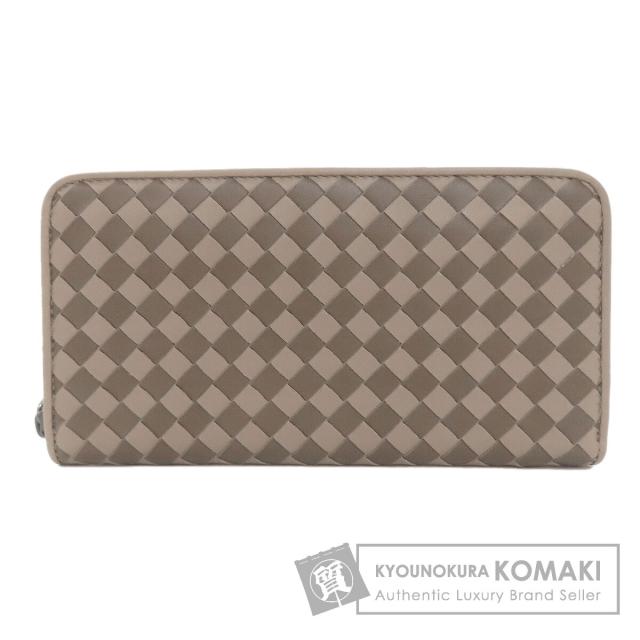 ボッテガヴェネタ BOTTEGA VENETA  イントレチャート  長財布（小銭入れあり） レザー 中古