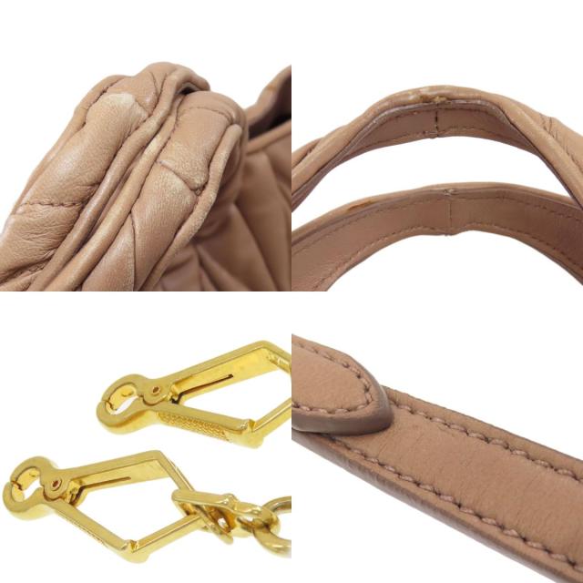 ミュウミュウ MIUMIU マテラッセ 2WAY ハンドバッグ ラムスキン レディース 中古_7