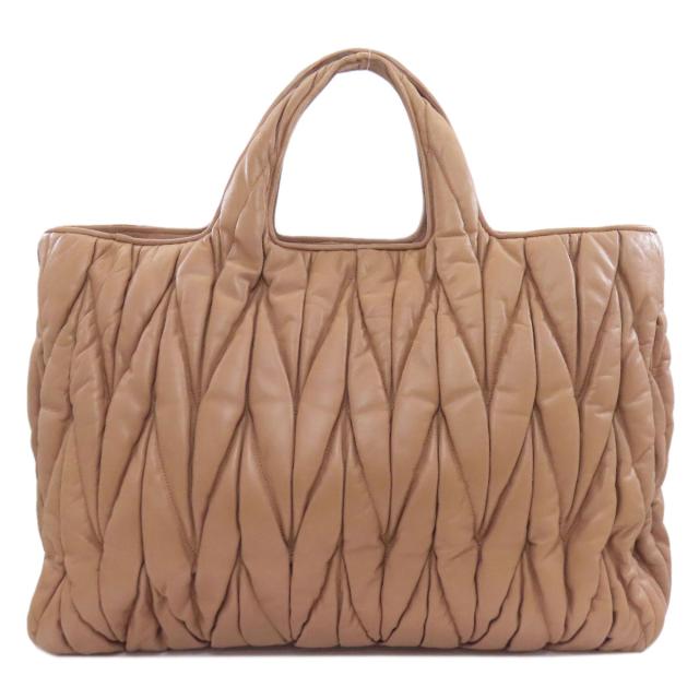 ミュウミュウ MIUMIU マテラッセ 2WAY ハンドバッグ ラムスキン レディース 中古_2