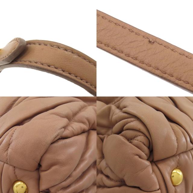 ミュウミュウ MIUMIU マテラッセ 2WAY ハンドバッグ ラムスキン レディース 中古_8
