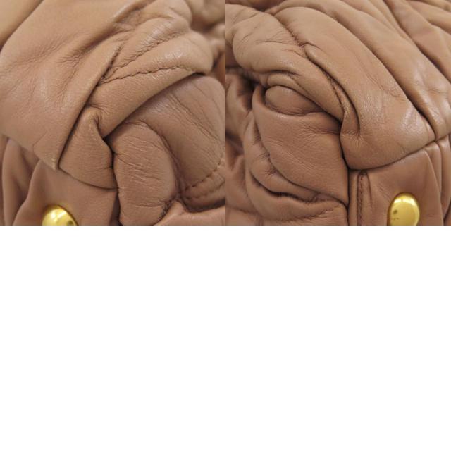 ミュウミュウ MIUMIU マテラッセ 2WAY ハンドバッグ ラムスキン レディース 中古_9