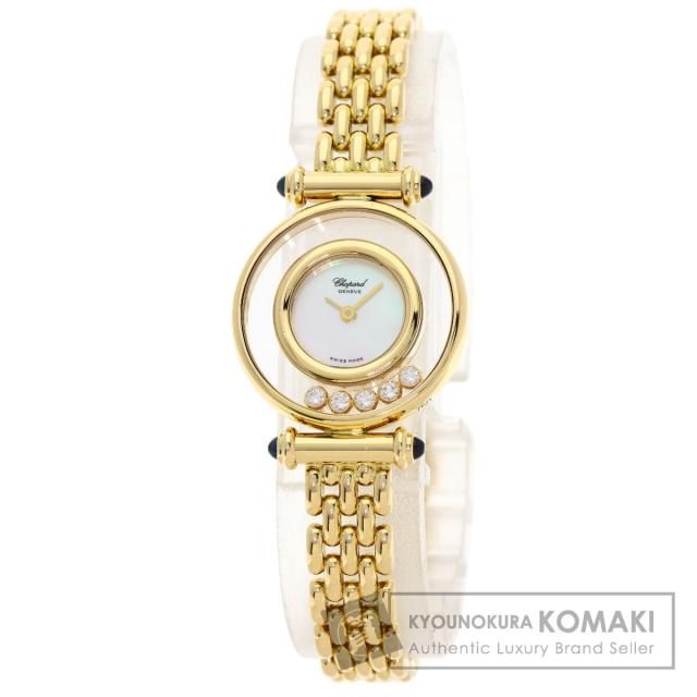 ショパール Chopard 4112/1 ハッピーダイヤモンド 4112/1 腕時計 K18イエローゴールド K18YG 中古