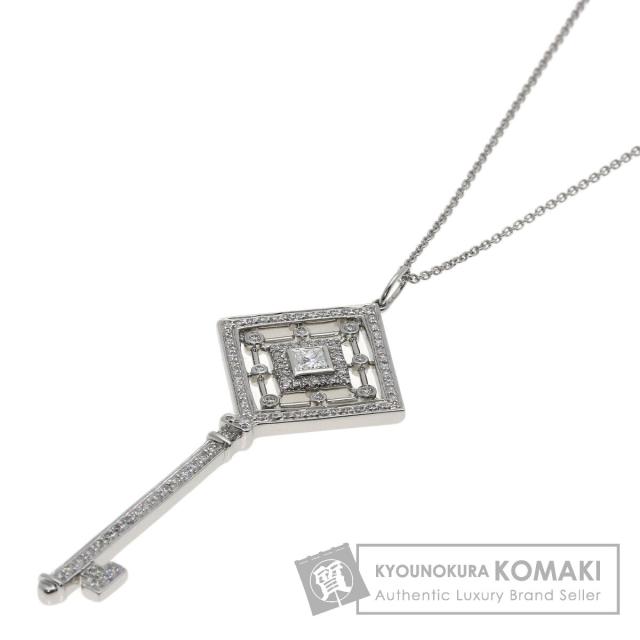 ティファニー TIFFANY&amp;Co.  グレースキー ダイヤモンド  ネックレス プラチナPT950 レディース  中古