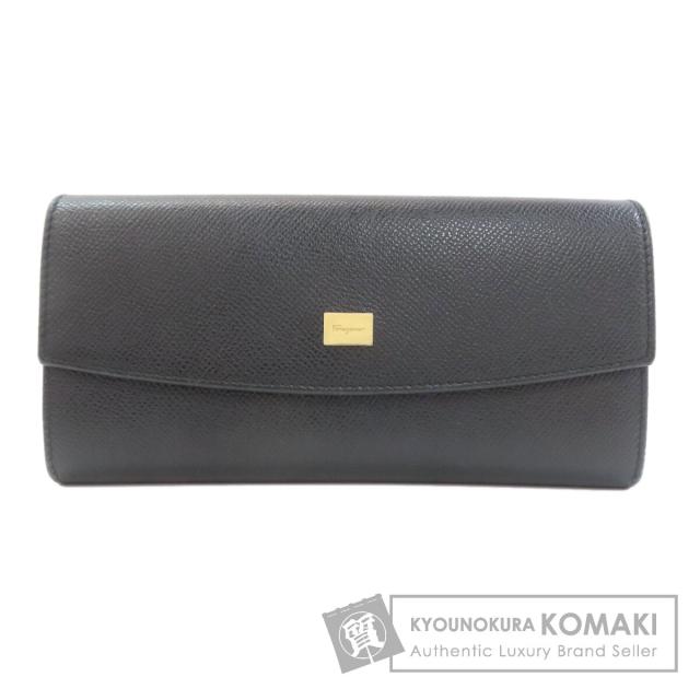 サルヴァトーレフェラガモ Salvatore Ferragamo ロゴ 長財布（小銭入れあり） レザー 中古 15,386円