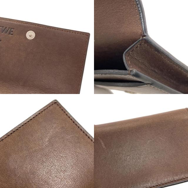 ロエベ LOEWE アナグラム カードケース カーフ レディース 中古_8