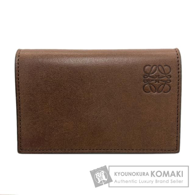 ロエベ LOEWE アナグラム カードケース カーフ レディース 中古