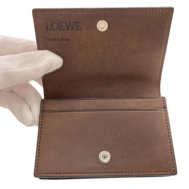 ロエベ LOEWE アナグラム カードケース カーフ レディース 中古_4