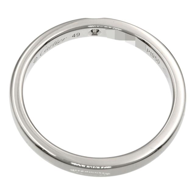 カルティエ CARTIER クラシック 1P ダイヤモンド #49 リング・指輪 プラチナPT950 レディース 中古_4