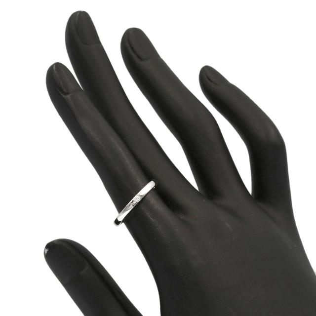 カルティエ CARTIER クラシック 1P ダイヤモンド #49 リング・指輪 プラチナPT950 レディース 中古_7