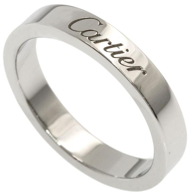 カルティエ CARTIER  フラットバンド #46  リング・指輪 プラチナPT950 レディース  中古_1