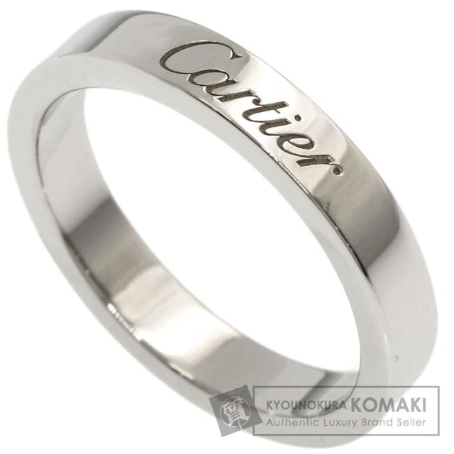 カルティエ CARTIER  フラットバンド #46  リング・指輪 プラチナPT950 レディース  中古