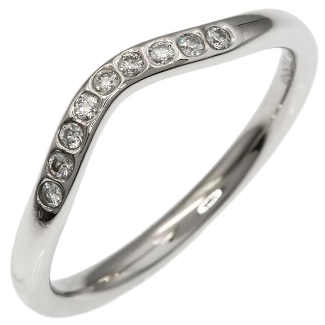 ティファニー TIFFANY&Co. カーブドバンド ダイヤモンド リング・指輪 プラチナPT950 中古_2