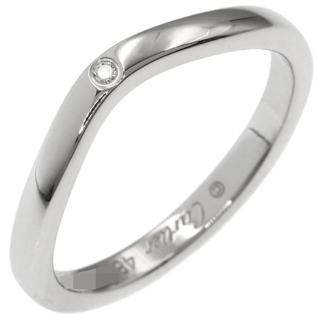 カルティエ CARTIER バレリーナ カーブ 3P ダイヤモンド #48 リング 