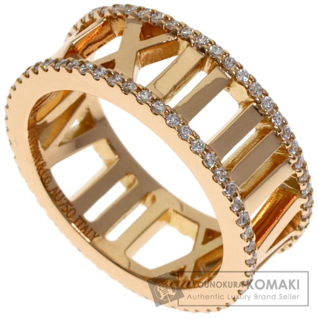 ティファニー TIFFANY&amp;Co.  アトラスオープン ダイヤモンド  リング・指輪 K18ピンクゴールド 中古