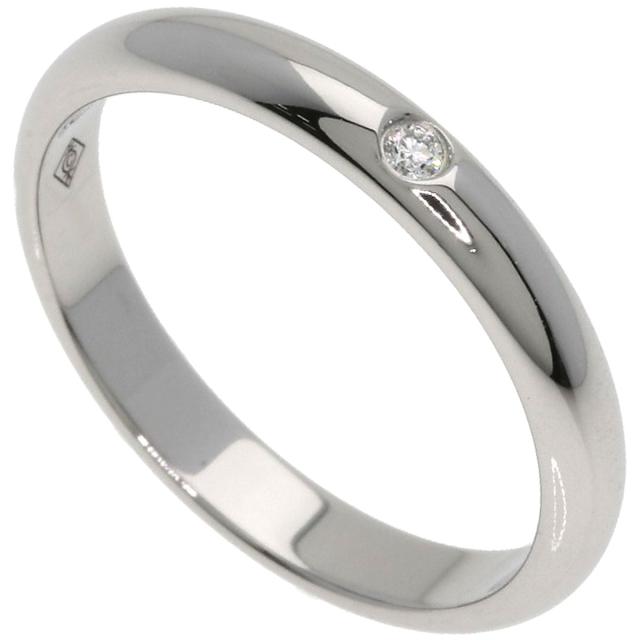 カルティエ CARTIER ウェディング 1P ダイヤモンド #46 リング・指輪 プラチナPT950 中古_1