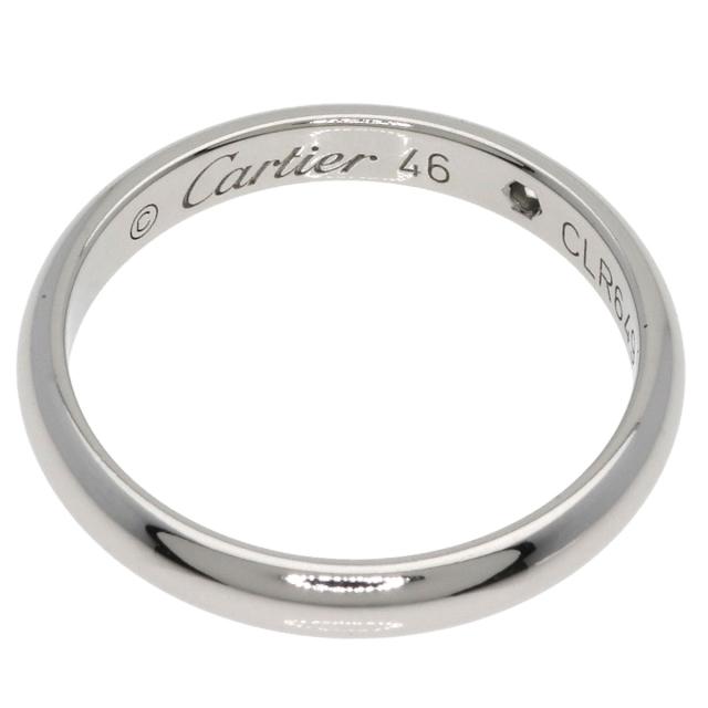 カルティエ CARTIER ウェディング 1P ダイヤモンド #46 リング・指輪 プラチナPT950 中古_5