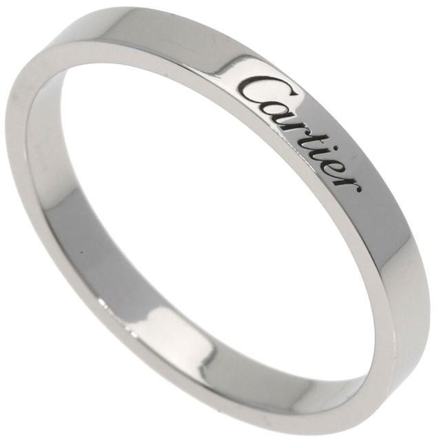 カルティエ CARTIER エングレーブド #66 リング・指輪 プラチナPT950 メンズ 中古_1