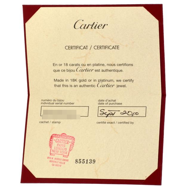 カルティエ CARTIER エングレーブド #66 リング・指輪 プラチナPT950 メンズ 中古_9