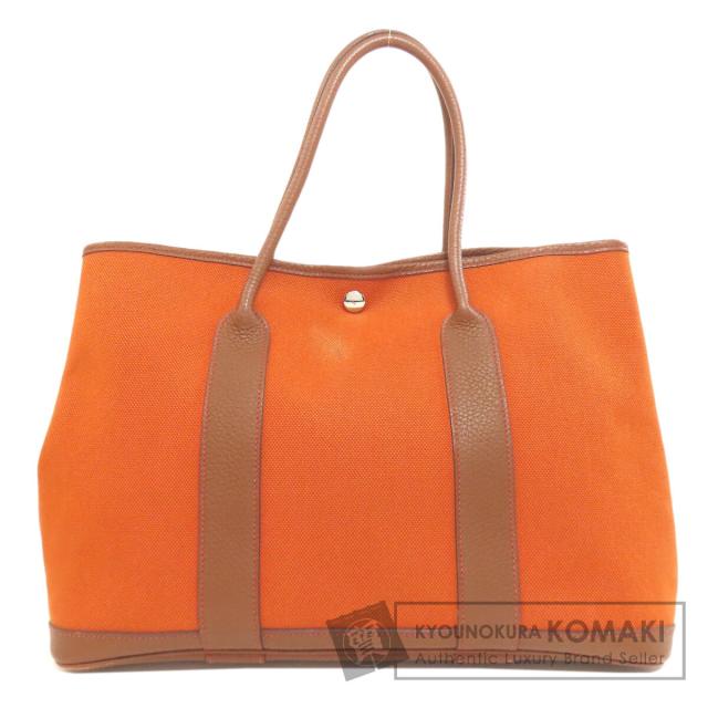 エルメス HERMES ガーデンパーティPM シルバー金具 トートバッグ トワルアッシュ 中古