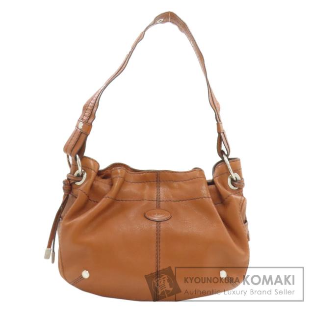 トッズ TODS  ロゴ  ショルダーバッグ レザー レディース  中古