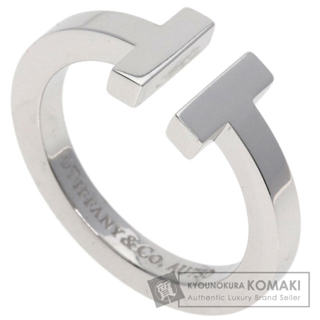 ティファニー TIFFANY&Co. T スクエア リング・指輪 K18ホワイトゴールド レディース 中古