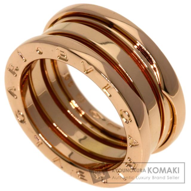 ブルガリ BVLGARI  B-zero1 ビーゼロワン 2バンド #50  リング・指輪 K18ピンクゴールド 中古