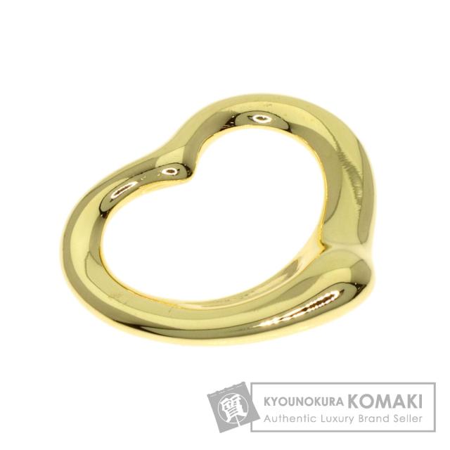 ティファニー TIFFANY&Co. オープンハート ペンダントトップ K18イエローゴールド 中古