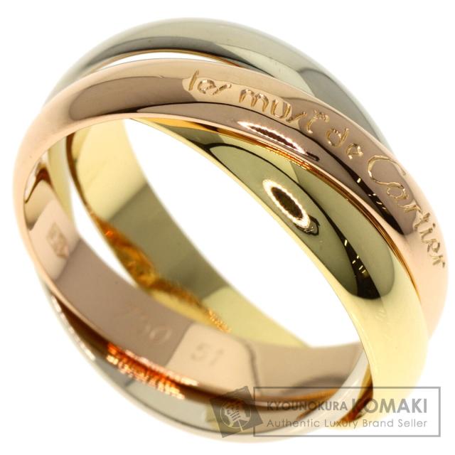 カルティエ CARTIER トリニティ #51 リング・指輪 K18イエローゴールド レディース 中古