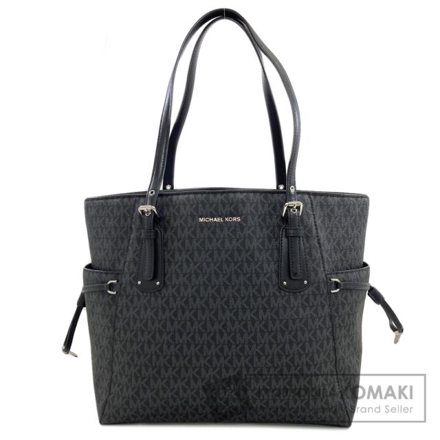 マイケルコース Michael Kors MKシグネチャー トートバッグ PVC レディース 中古