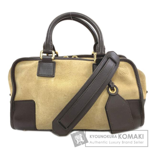 ロエベ LOEWE アマソナ 2WAY ハンドバッグ スウェード レディース 中古