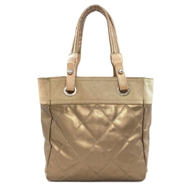 シャネル CHANEL パリビアリッツPM シルバー金具 トートバッグ キャンバス レディース 中古_2