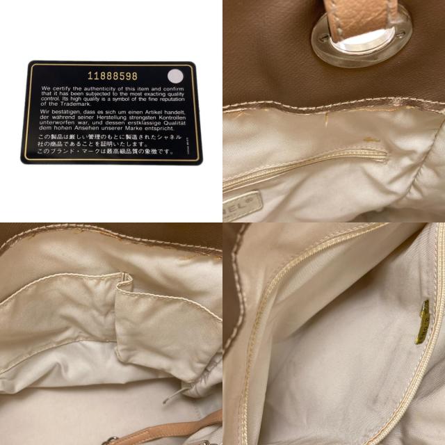 シャネル CHANEL パリビアリッツPM シルバー金具 トートバッグ キャンバス レディース 中古_5