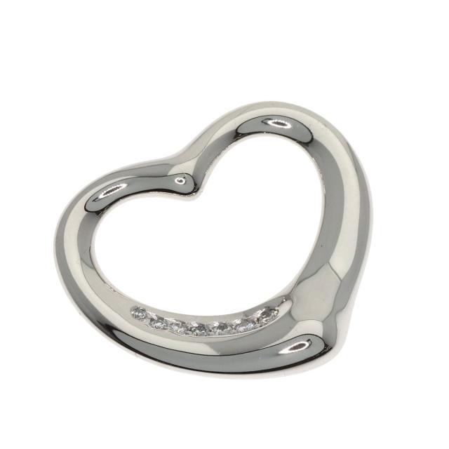 ティファニー TIFFANY&Co. オープンハート ダイヤモンド ペンダント 
