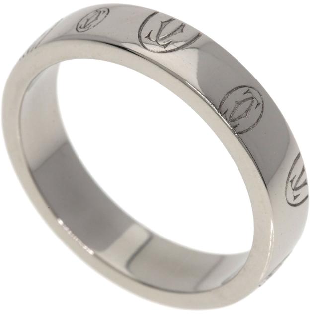 カルティエ CARTIER ハッピーバースデー #50 リング・指輪 K18ホワイト 